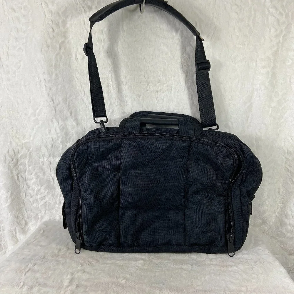Brenthaven Carrying Briefcase Messenger Bag Laptop Computer Office Black 17